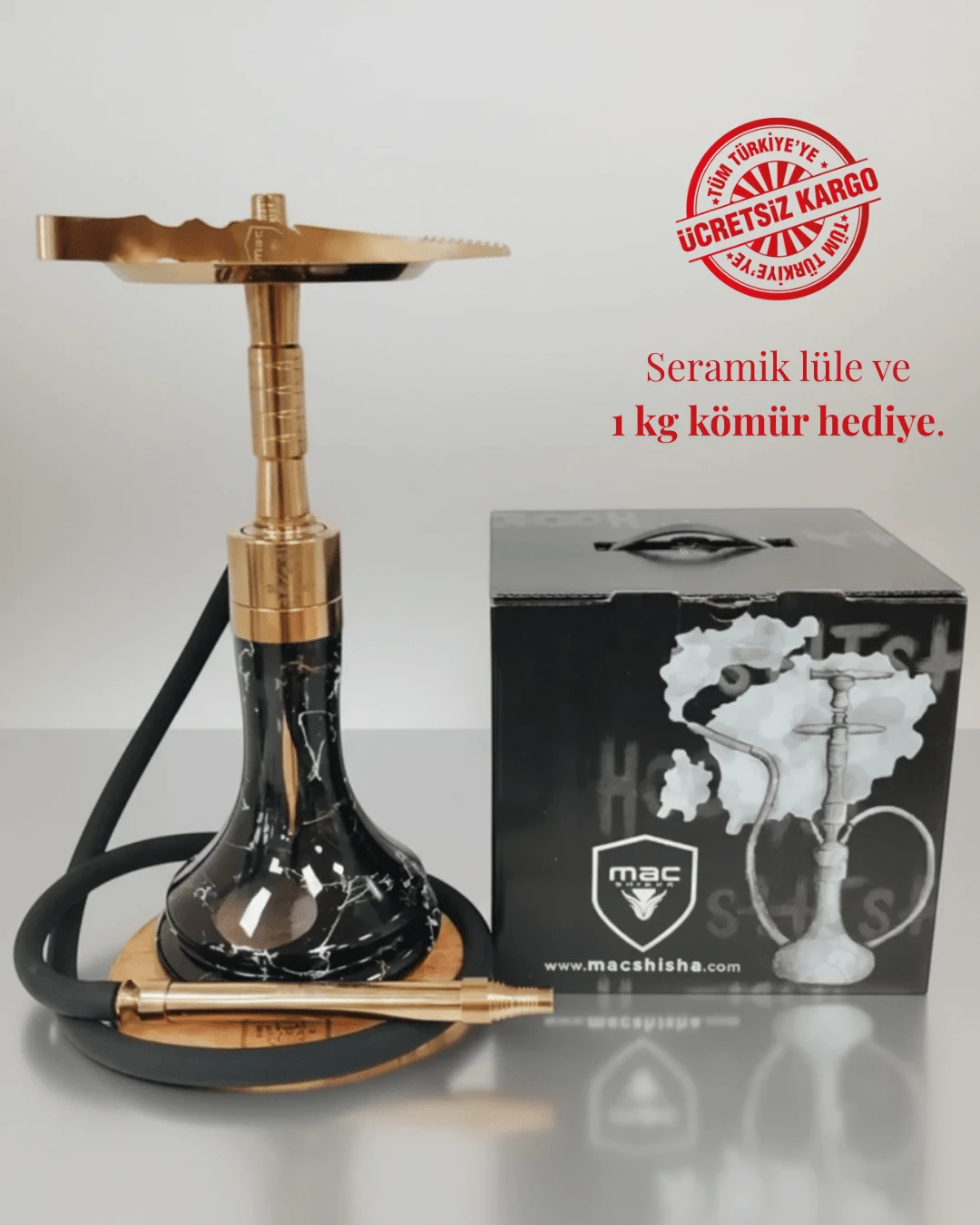 Small Hera Titan Çelik Nargile Takımı Orta Boy