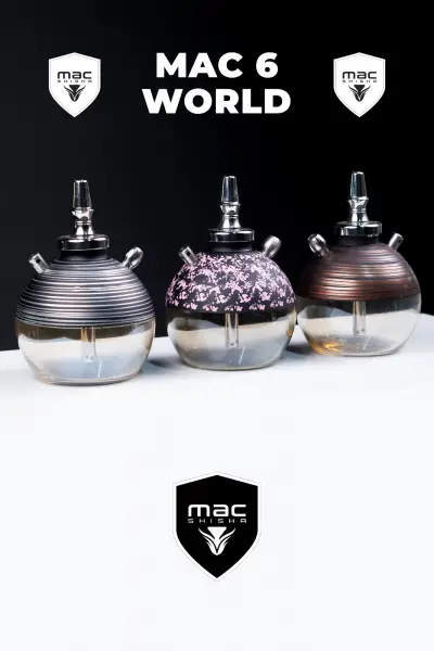 Mac Shisha World Dekorlu Cam Çantalı