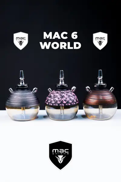 Mac Shisha World Dekorlu Cam Çantalı
