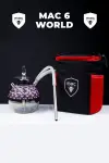 Mac Shisha World Dekorlu Cam Çantalı