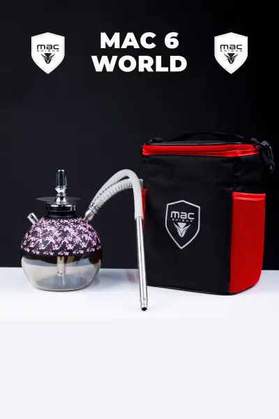Mac Shisha World Dekorlu Cam Çantalı