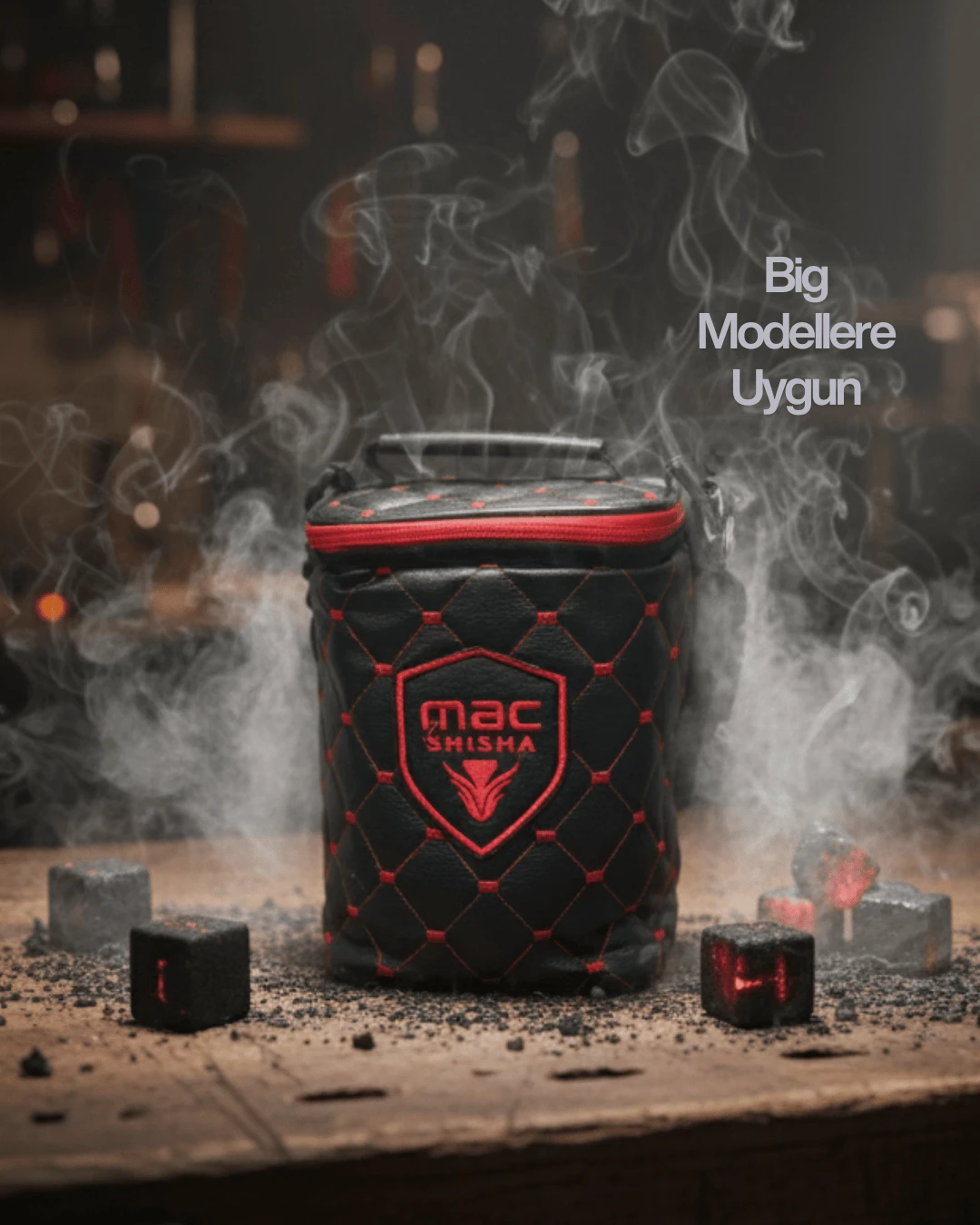 Big Modellere Uygun Bölmeli Desenli Çanta