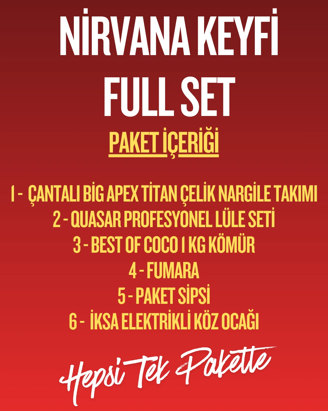 Nirvana Keyfi Seti Full Set