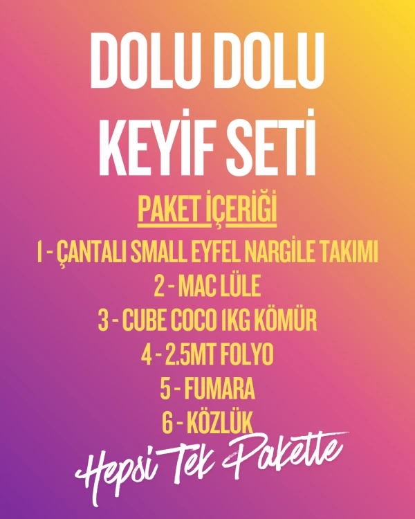 Dolu Dolu Keyif Seti Full Paket