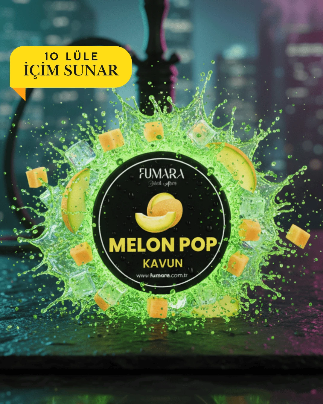 Fumara Melon Pop 200gr - Kavun Aromalı Nargile Marmelatı