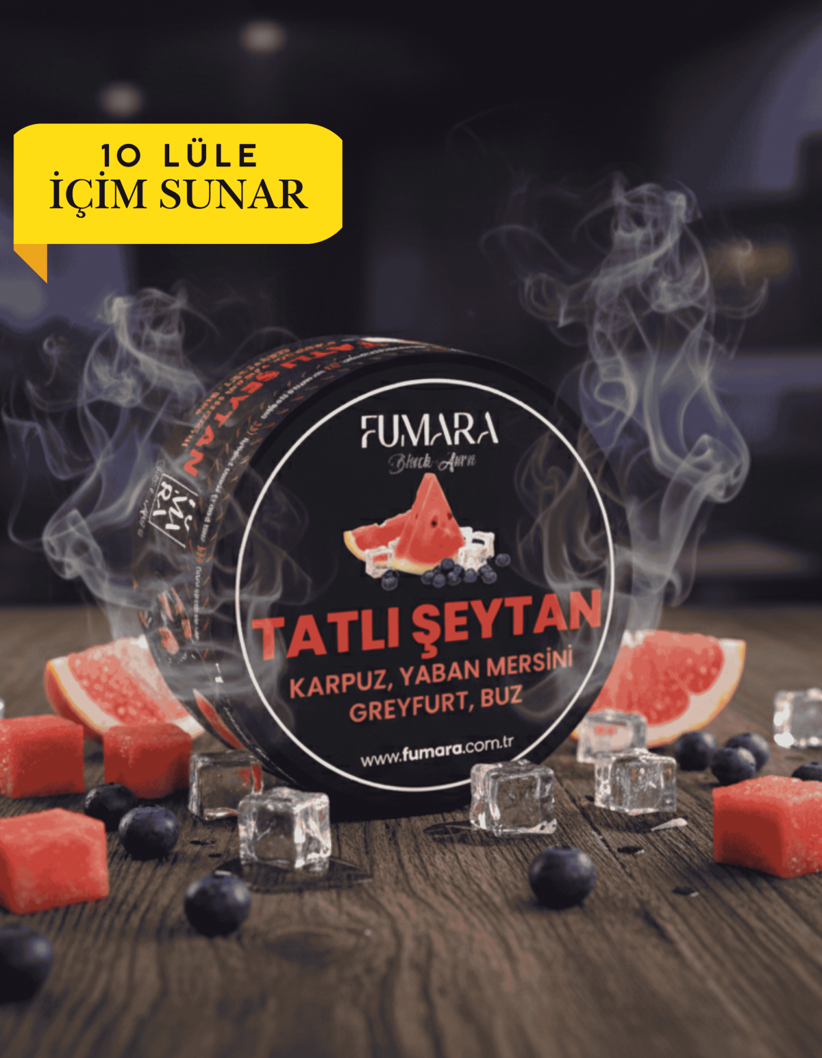Fumara Tatlı Şeytan 200gr. - Karpuz, Yaban mersini, Greyfurt, Buz aromalı