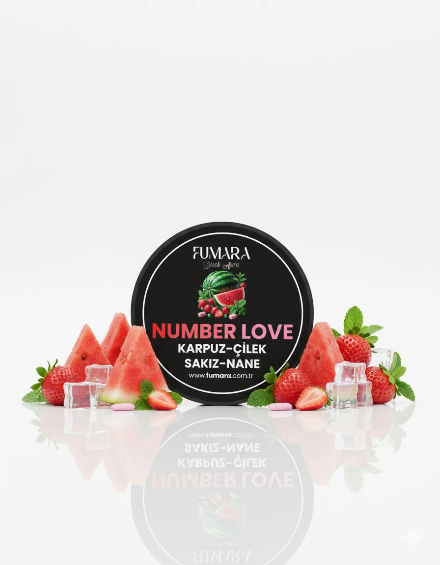 Fumara Number Love - Karpuz, Çilek, Sakız, Nane Aromalı Nargile Melası 200gr.